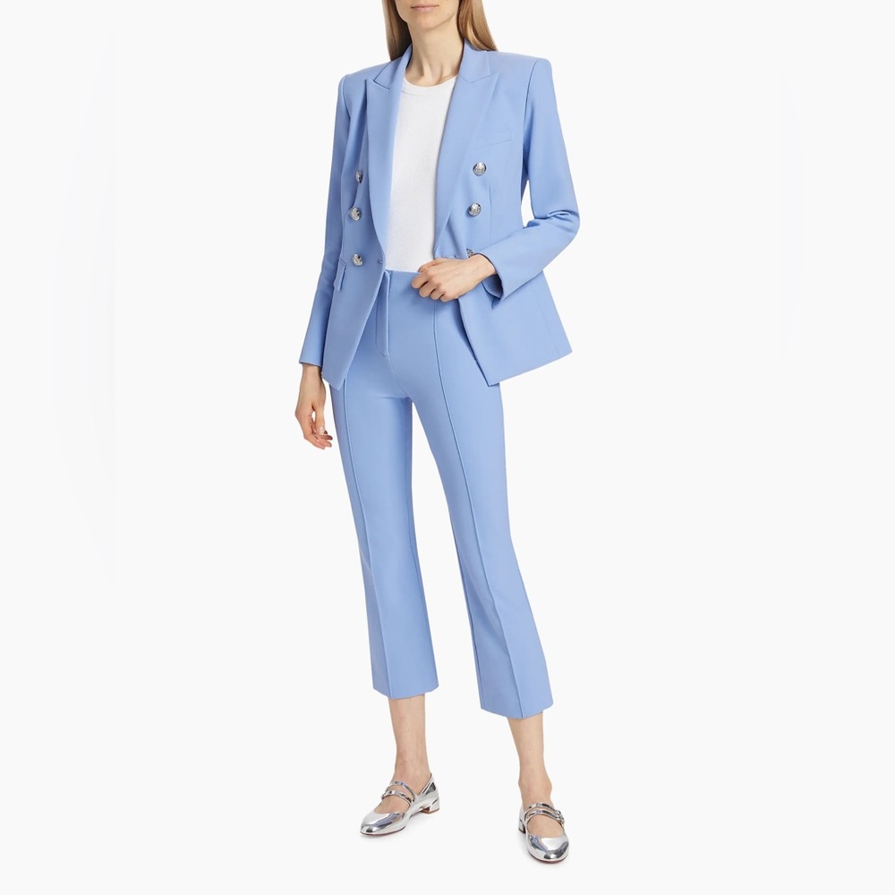 Veronica Beard Jaya Stretch Cropped Pants in Hydrangea